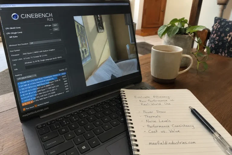 Evaluating Hardware Efficiency Alongside Raw Performance